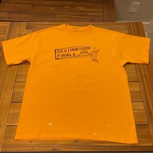 Vintage Y2K 2000s 2004 LA Lakers Playoffs Basketball Shirt Large Gold Kobe Shaq